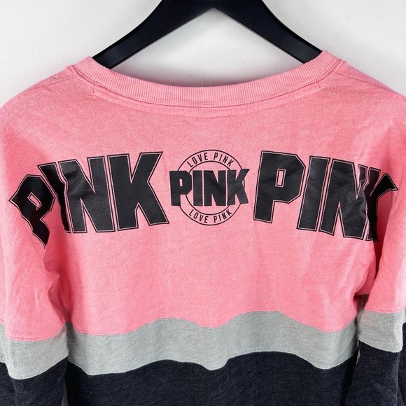Victoria’s Secret PINK Color Block Long-Sleeve T-Shirt - Picture 5 of 5